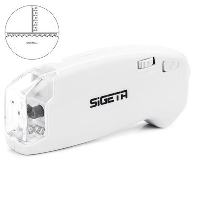 Мікроскоп SIGETA MicroGlass 150x R/T (зі шкалою) OPT-65140 фото