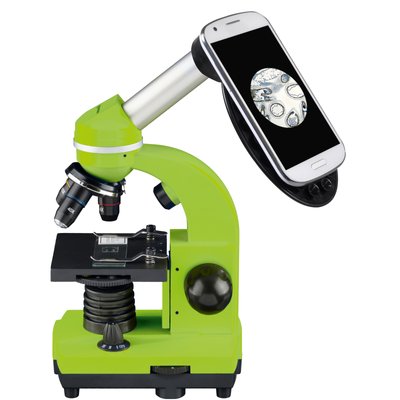 Микроскоп Bresser Biolux SEL 40x-1600x Green с адаптером для смартфона (8855600B4K000) 927062 фото