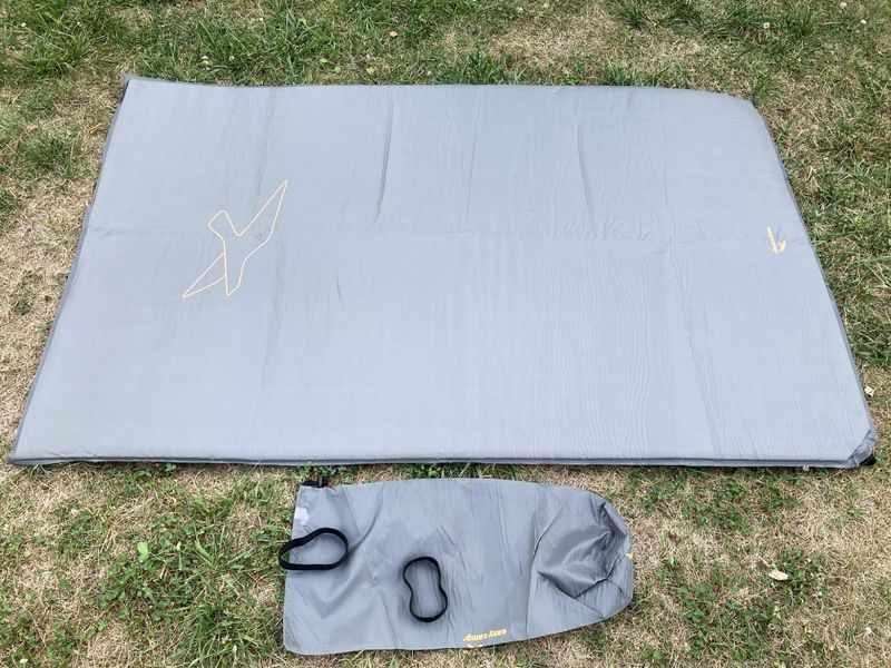 Килимок самонадувний Easy Camp Self-inflating Siesta Mat Double 5 cm Grey (300058) 928482 фото