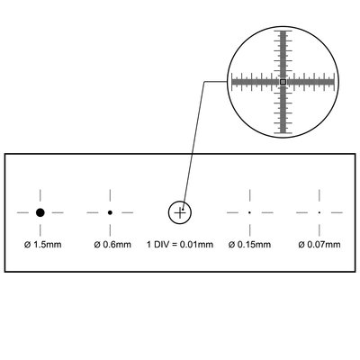 Калібрувальна лінійка SIGETA Slide-2 X&Y 0.01мм OPT-65655 фото