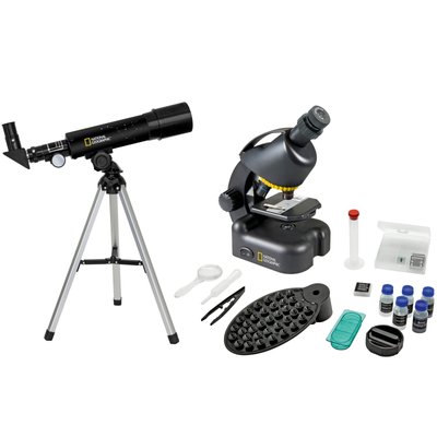 Мікроскоп National Geographic Junior 40x-640x + Телескоп 50/360 (з кейсом) (9118200) 926260 фото