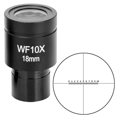 Окуляр SIGETA WF 10x/18мм (мікрометричний) OPT-65179 фото